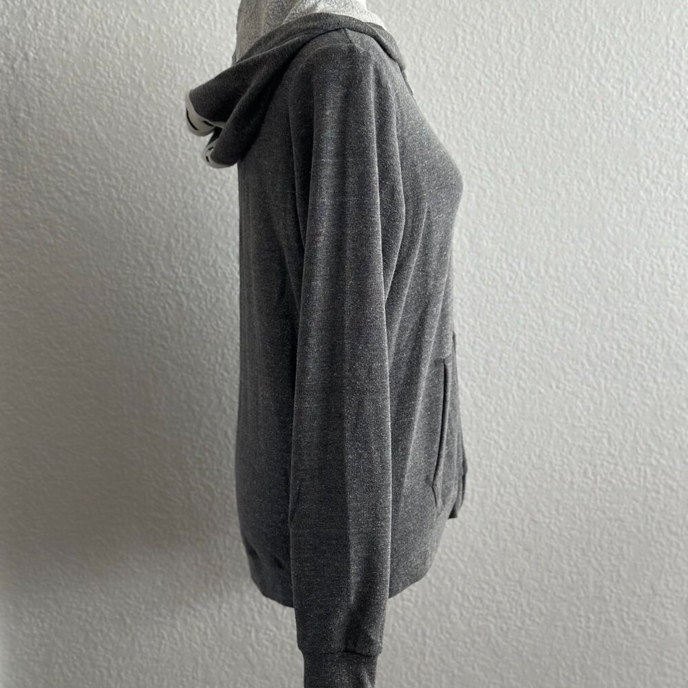 PINK Victoria’s Secret Zip-Up Hoodie – Gray – Size Small - Picture 5 of 8